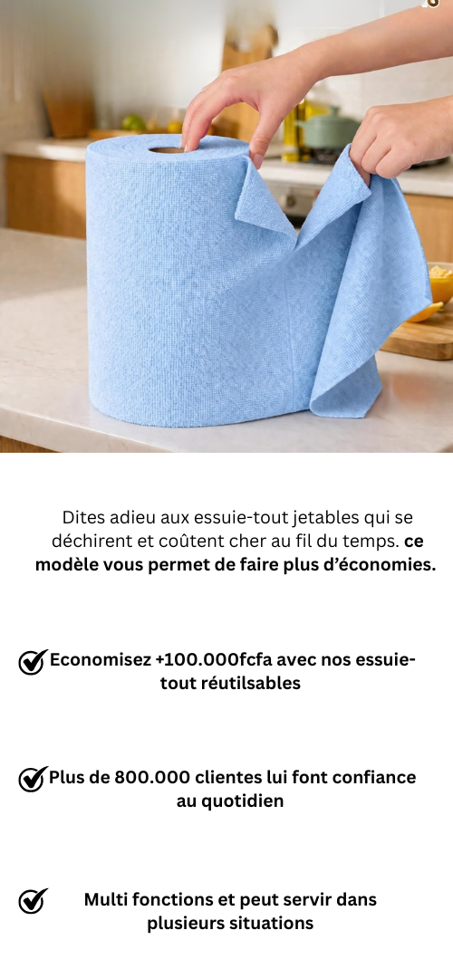 Essuie-tout Réutilisable 20 pcs